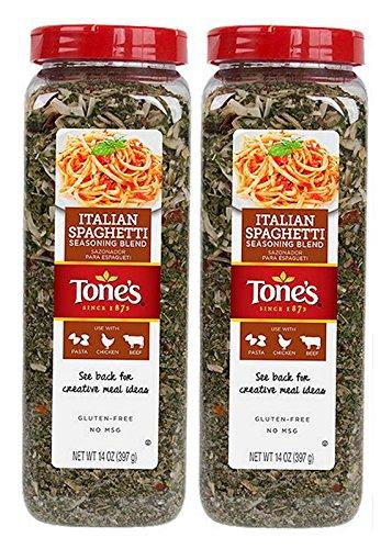 Tone's Tone\'s Italian Spaghetti Seasoning Blend (14 Ounce) (Pack of 2)