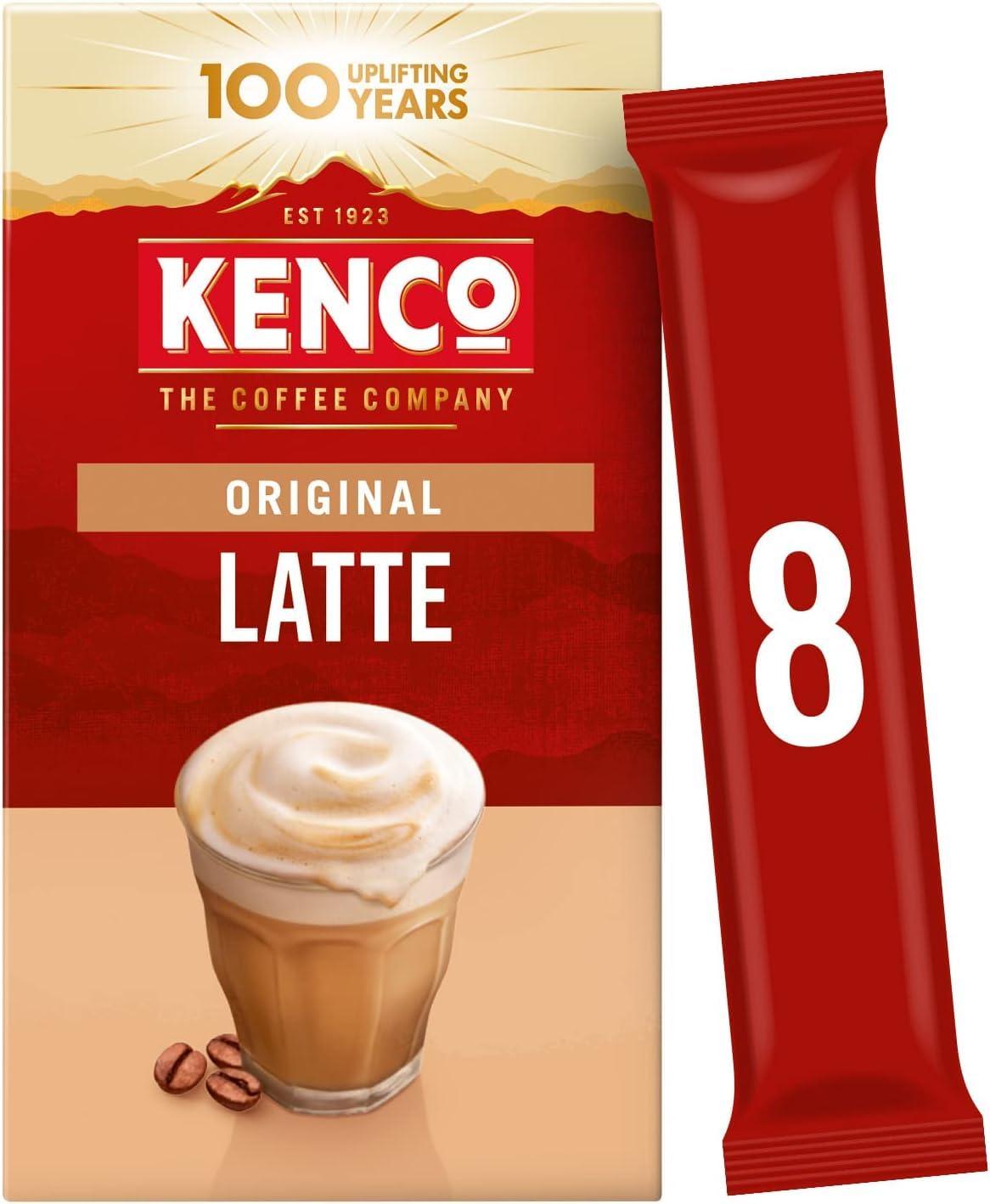 Kenco Kenco Latte Instant Coffee Sachets 8x16.3g (Pack of 5, Total 40 Sachets, 652g)