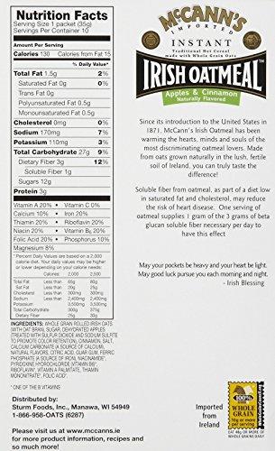 McCann's Irish Oatmeal McCann's Instant Irish Oatmeal - Apple Cinnamon - 12.3 oz - 10 ct