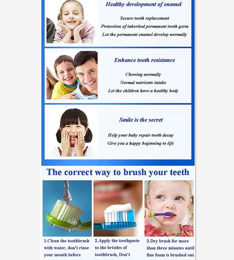 CAREDO Kids Hydroxyapatite Toothpaste for Reversing Cavities, Fluoride-Free Home Cavity Repair, Safe Toddler & Baby Toothpaste for Enamel Repair, Tooth Decay Repair Remineralizing Treatment Fruity 1Tube