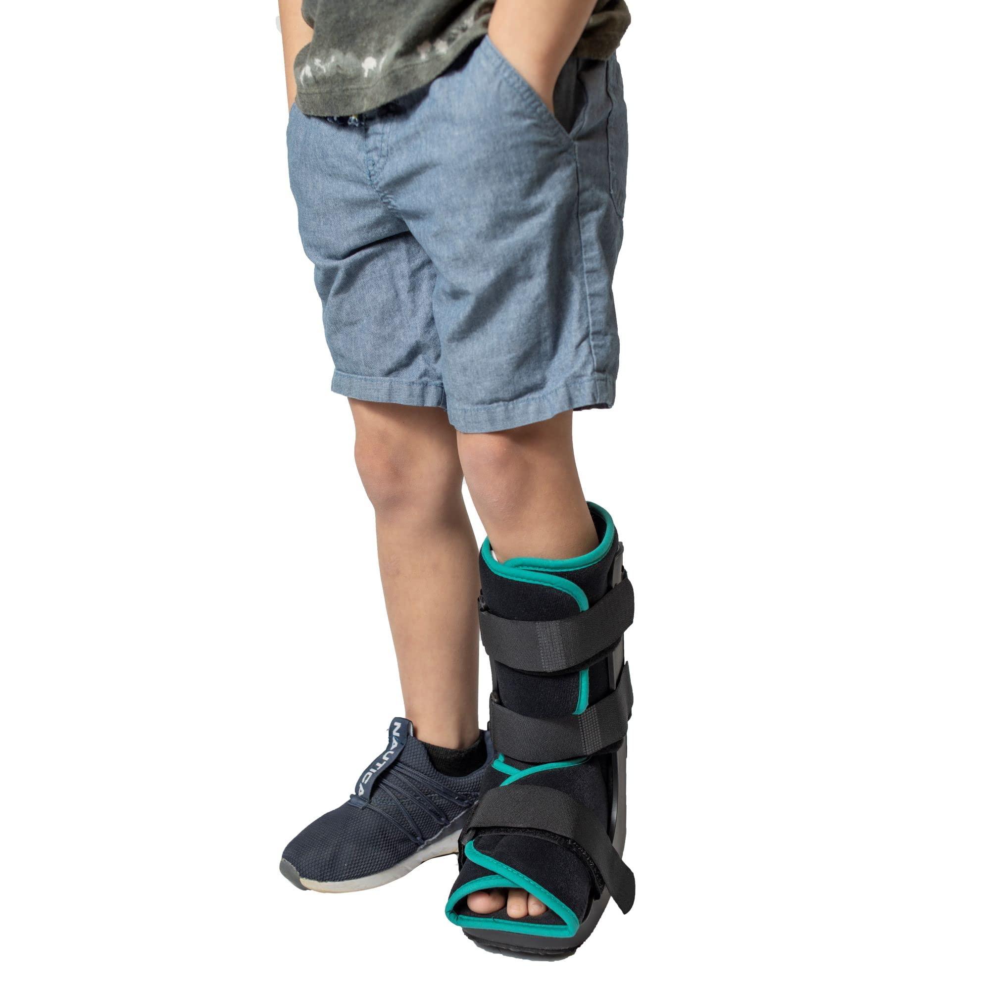 Brace Direct Brace Direct Childrens Pediatric Walker Fracture Boot for Kids Broken Toe or Foot, Left or Right Foot, Lightweight Padded Support Cam Boot for Foot Injury