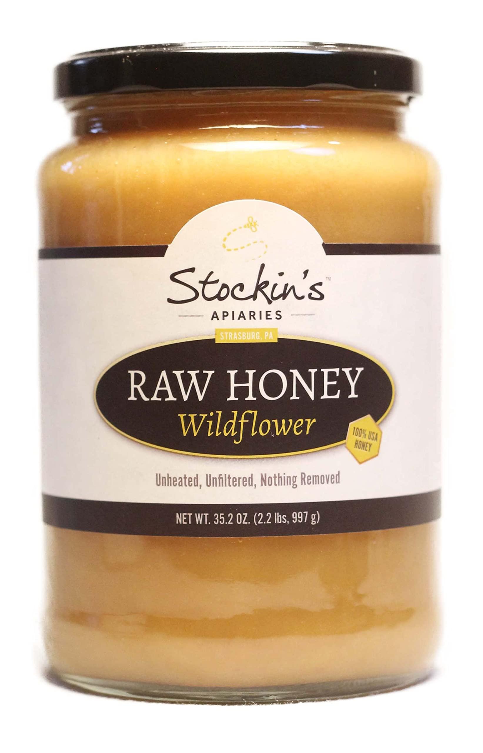 Stockin's Apiaries Stockin's Apiaries Raw Wildflower Honey, Unheated, Unfiltered, & Nutritious, 35.2 Oz.