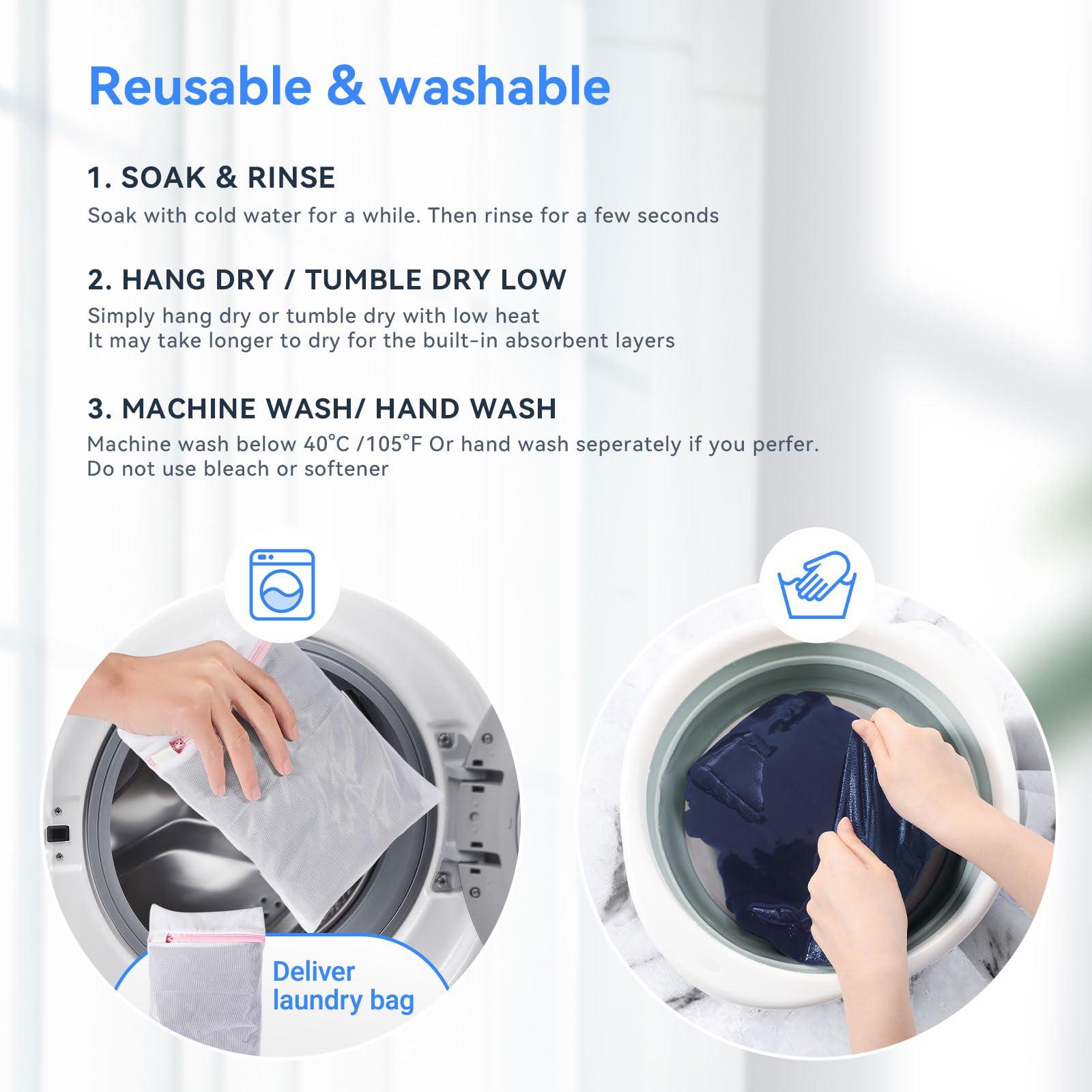 CARER Healthcare Incontinence Pregnancy Incontinence Underwear for Men Washable Mens Incontinence Underwear Reusable Modal Seamless Mens Urinary Incontinence Boxer Briefs Underwear with Front Absorbent Area, 2 Pack (Blue, X-Large)