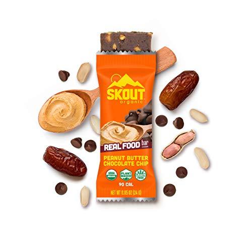 Skout Organic Skout Organic Peanut Butter Chocolate Chip Real Food Bars for Kids (6 Pack) | Organic Snacks for Kids | Plant-Based Nutrition, | Vegan | Gluten, Dairy, Grain & Soy Free