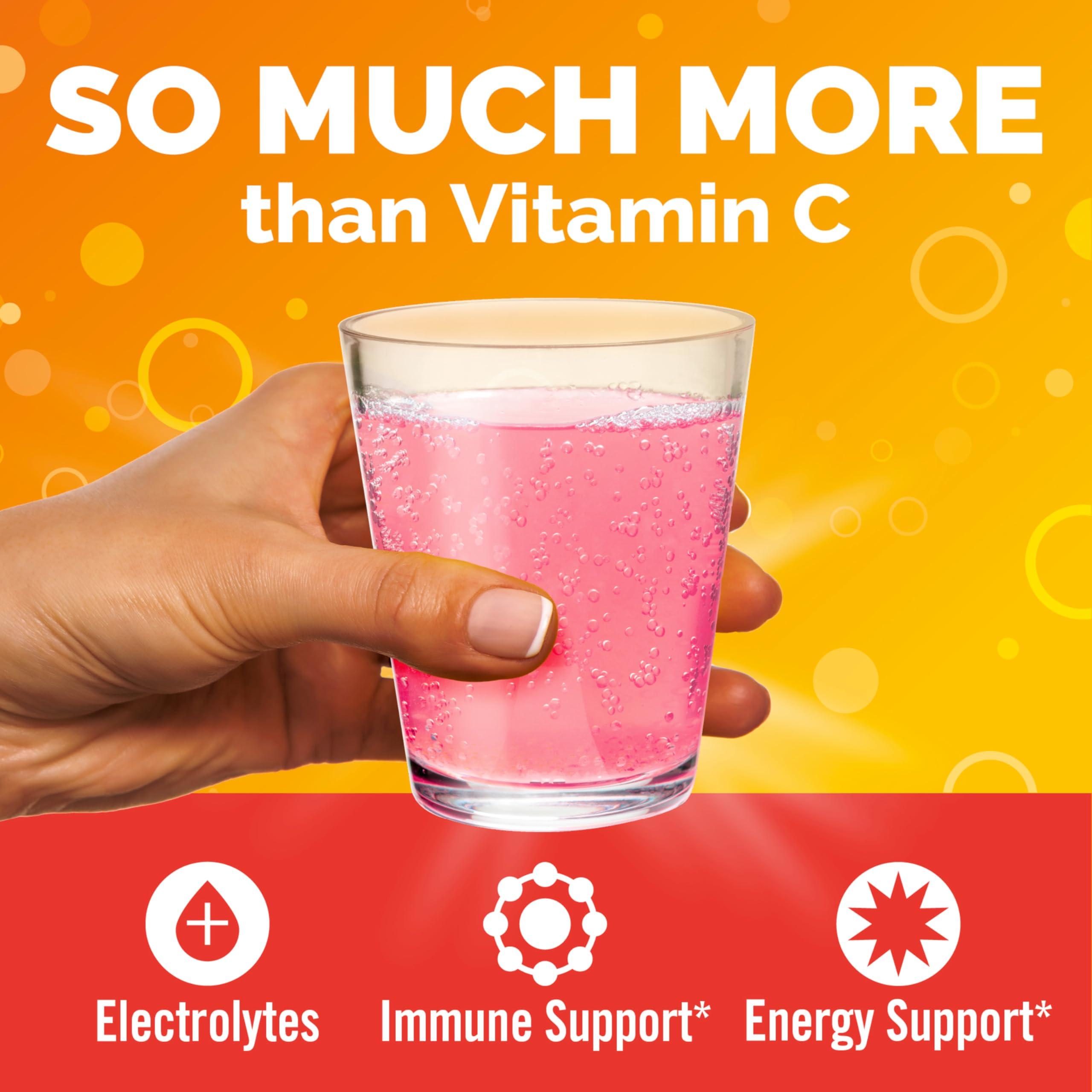 Emergen-C Emergen-C 1000mg Vitamin C Powder, with Antioxidants, B Vitamins and Electrolytes, Vitamin C Supplements for Immune Support, Caffeine Free Fizzy Drink Mix, Strawberry Kiwi Flavor - 30 Count
