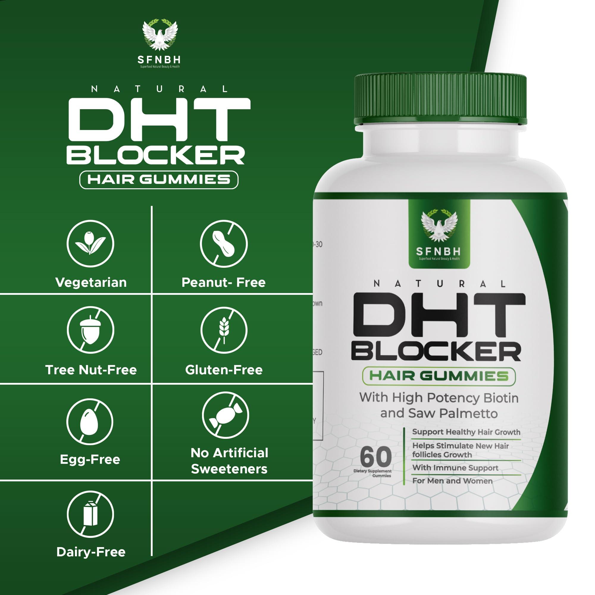 Superfood Natural Beauty and Health Products Natural DHT Blocker Hair Growth Gummies