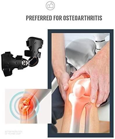 DIANYADIANPU Hinged Knee Brace Support for Protection Joint Injury Splint, Adjustable Support Knee Pads Brace Support Bone Orthosis Ligament Care Knee Brace Support Pain Hinged Brace Stabilizer Wrap Sprain Post-Op