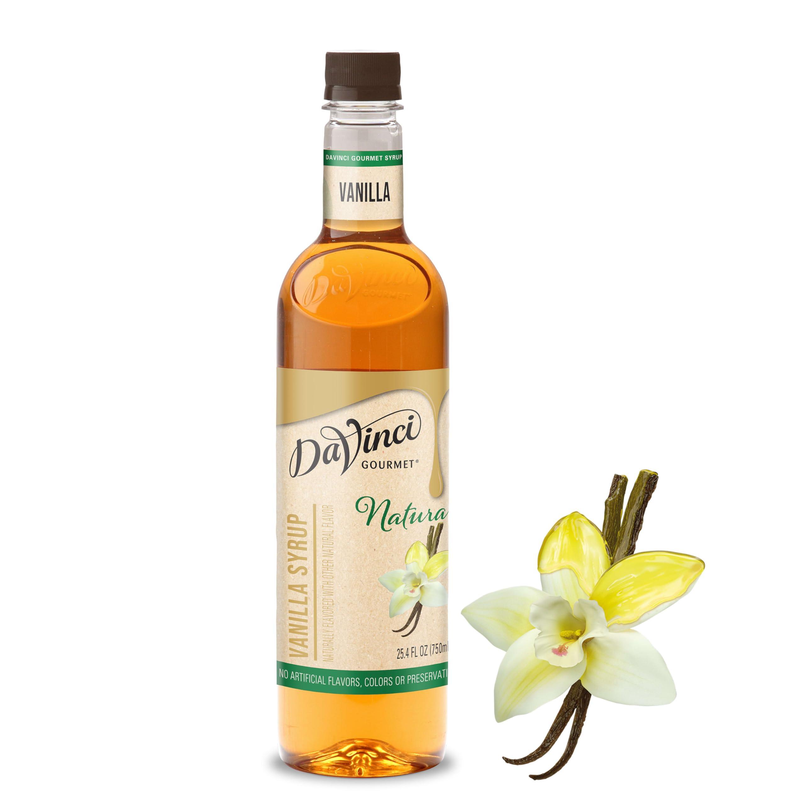 DaVinci Gourmet DaVinci Gourmet Naturals Vanilla Syrup, 25.4 Fluid Ounce (Pack of 1)