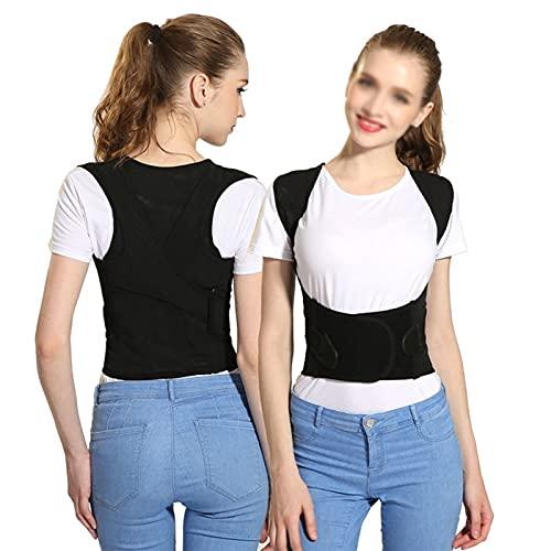 XWSM Full Back Brace Posture Corrector For Men And Women - Upper And Lower Back Support Protection Belt Adjustable Provide Pain Relief For Neck, Back, Shoulders Support ( Color : Black , Size : 4X-Large )