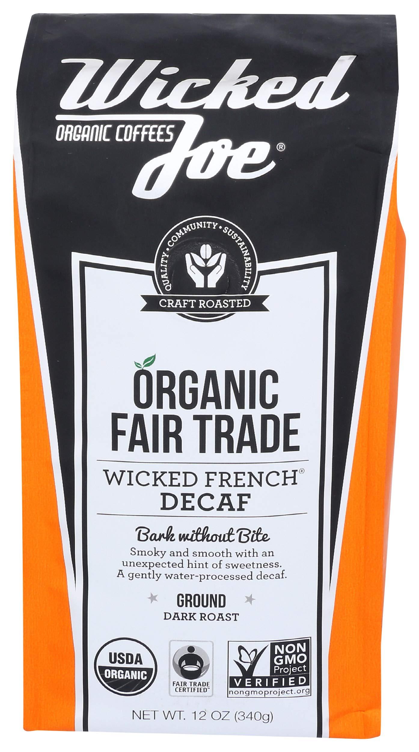 Wicked Joe Organic Coffee Wicked Joe Organic Coffee French Decaf Ground, Coffee, 12 Oz
