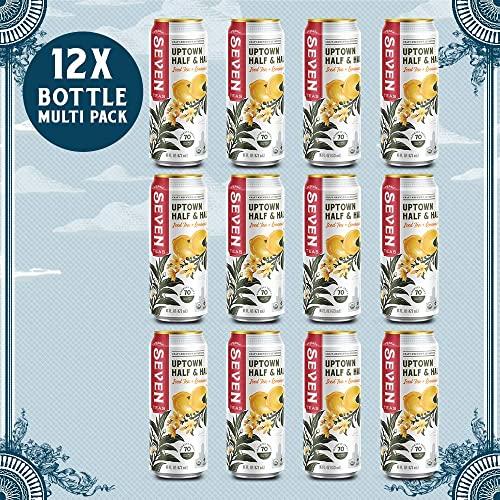 SevenTeas SevenTeas Uptown Half & Half Iced Tea and Lemonade, 16 OZ (Pack of 12 Cans), Organic Iced Tea
