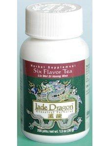 Jade Dragon Six Flavor Tea, 200 Pills, Liu Wei Di Huang Wan, Teapills by Jade Dragon