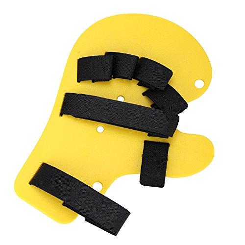 Dioche Finger Orthotics Extended Type Fingerboard Stroke Hand Splint Training Support, mproves Stability, Moderate Stabilizing Support(yellow)