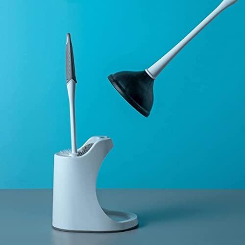 Prylio Toilet Brush Holder Toilet Bowl Brush Toilet Plunger With Brush Combo Set Toilet Plunger And Brush With Holder For Bathroom Cleaning Heavy Duty Plunger Set Toilet Brush with Holder Toilet Brush