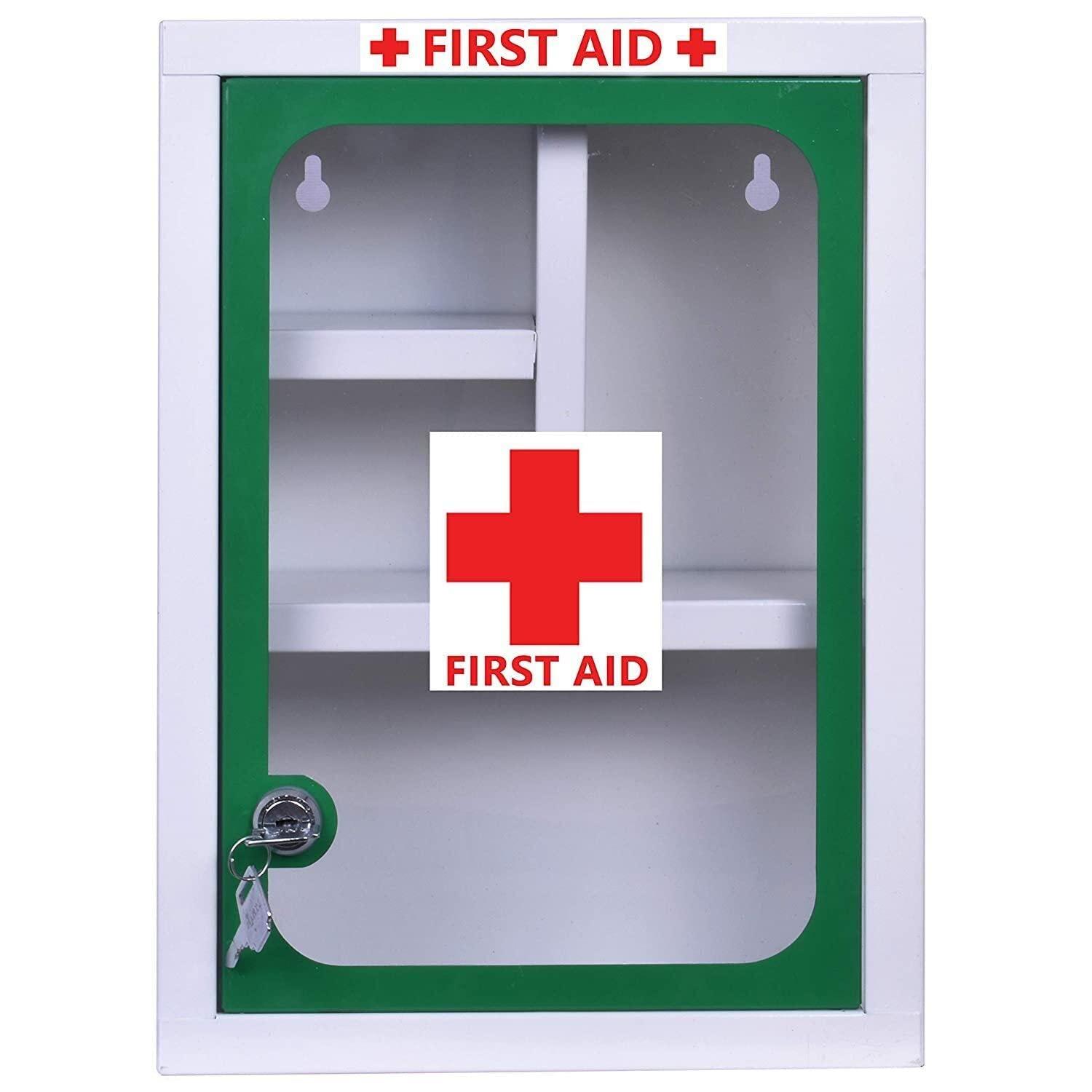 Generic sainio Emergency First Aid Kit Box with Multi Compartments for Home/School/Office