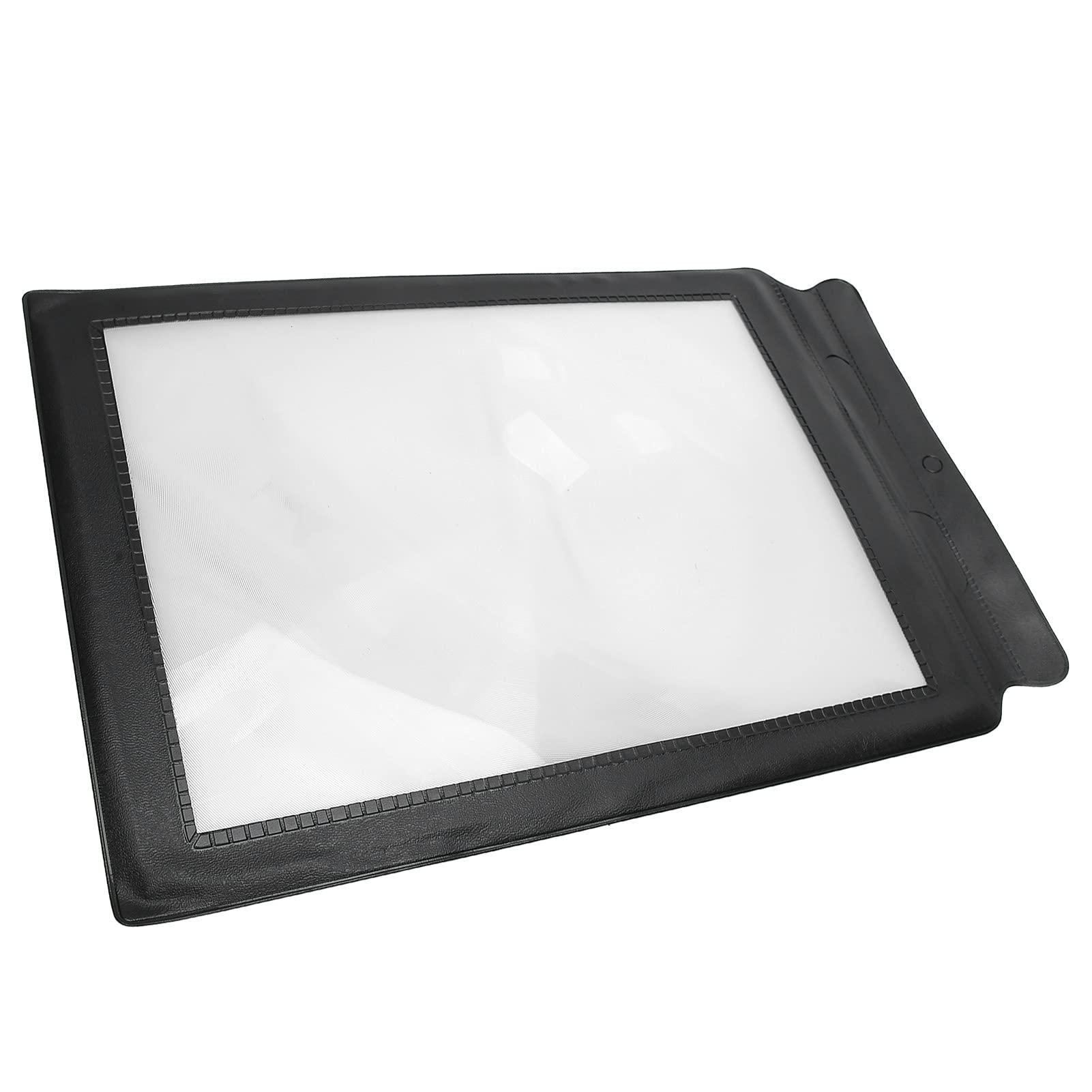 Yinhing Visual Aids for Macular Degeneration,A4 Magnifier Reading Large Sheet Magnifying Glass Reading Aid for Books Menus Newspapers for Reading Small Fonts, Low Vision Seniors, Macular Degeneration