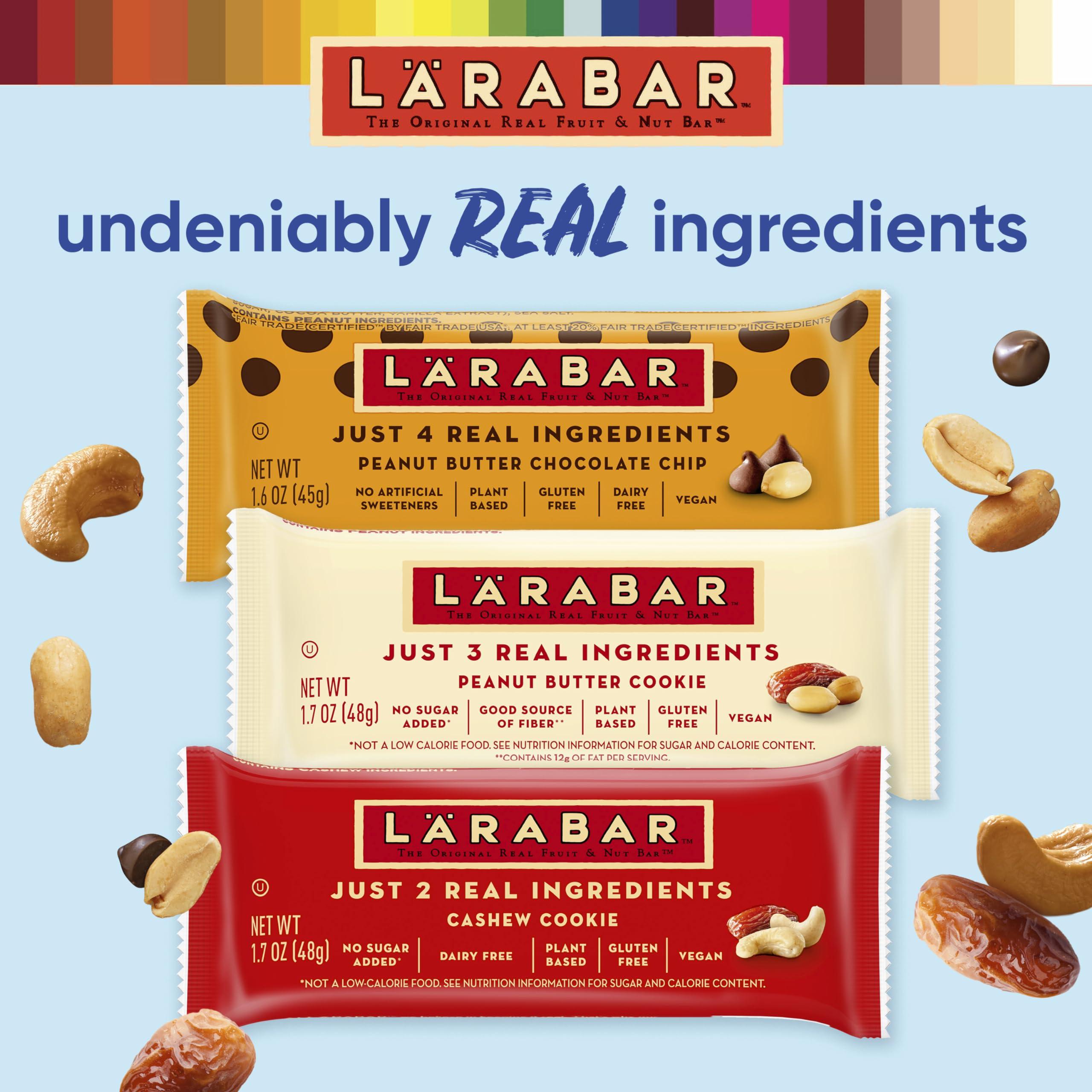 LRABAR Larabar Variety Pack, Gluten Free Vegan Fruit & Nut Bars, 18 Bars, 1 lb 14 oz