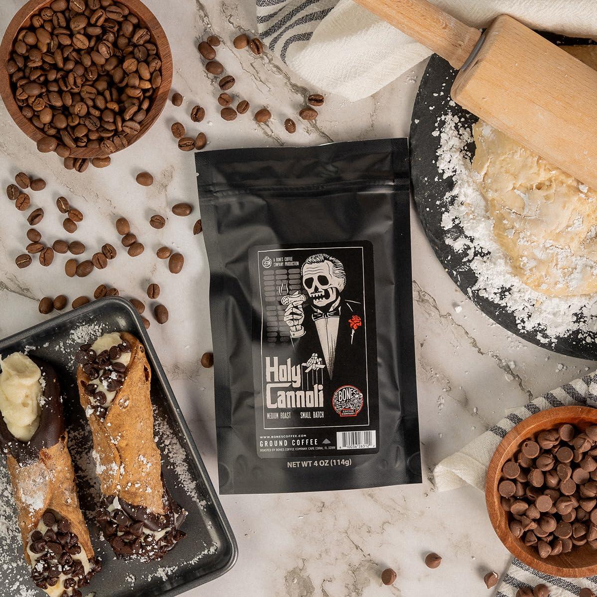 Bones Coffee Company Bones Coffee Company NEW Flavors! Favorite Flavors Sample Pack | 4 oz Pack of 5 Assorted Ground Coffee Beans | Low Acid Medium Roast Gourmet Coffee Beverages (Ground)