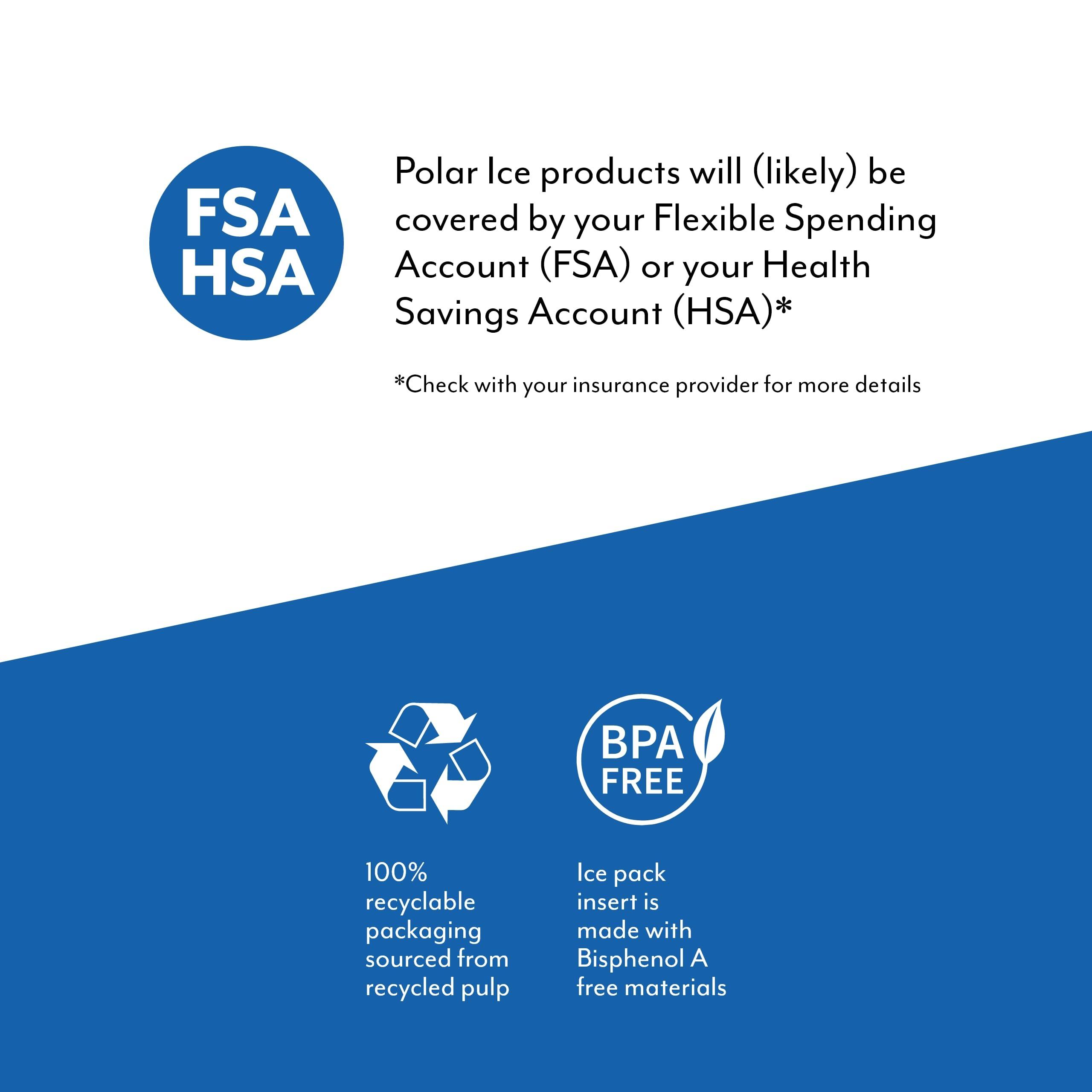 Brownmed Brownmed Polar Ice Hot/Cold Glove - Therapy Glove - Support for Arthritis, Fibromyalgia and More - Large