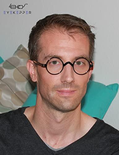 Eyekepper Eyekepper Round Reading Glasses a Little Large than Vintage Professor Oval Readers (Black,+3.75)