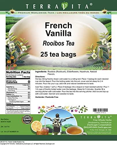 TerraVita French Vanilla Rooibos Tea (25 tea bags, ZIN: 531710) - 3 Pack