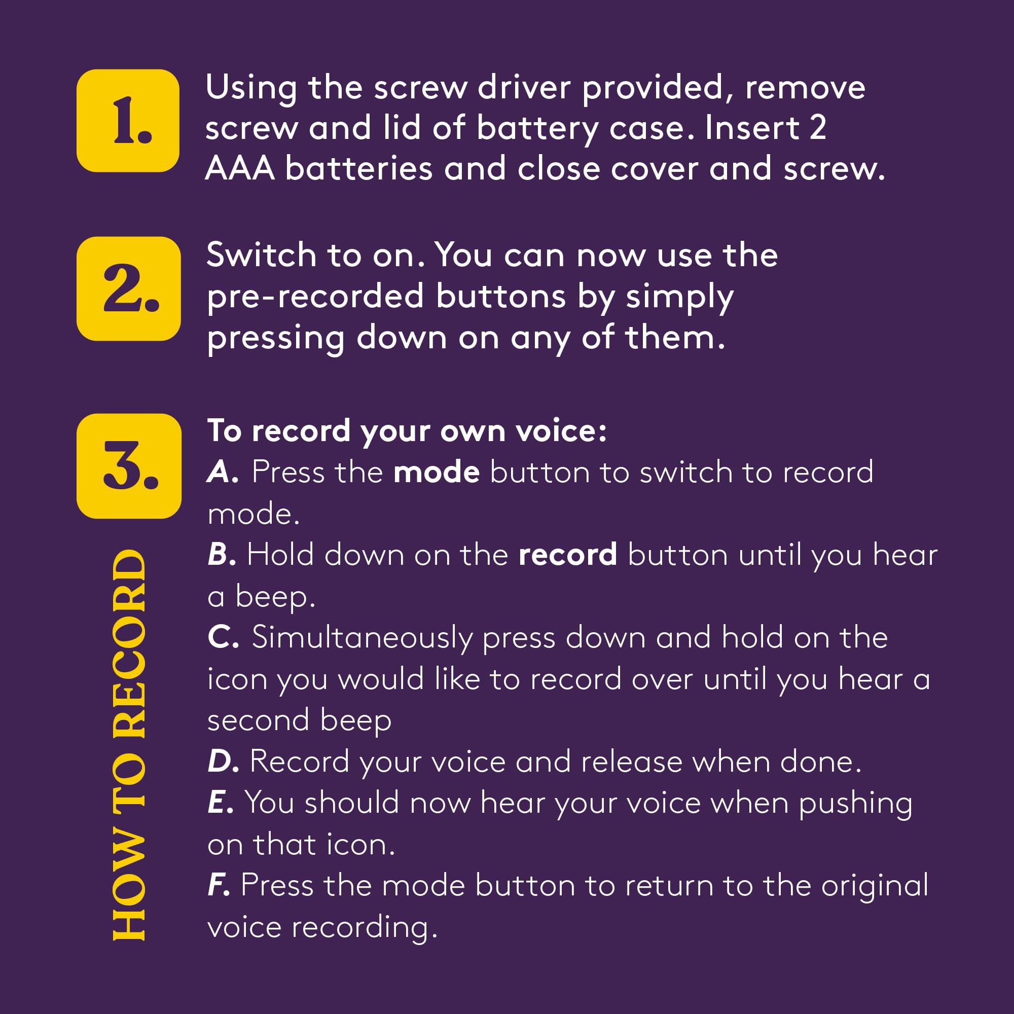 Special Supplies Special Supplies AAC Communication Device for Speech Therapy, Talker Buddy Communication Device for Non Verbal Kids & Adults, Autism Talking Aids for Home or School, Travel Bag, Recording Option