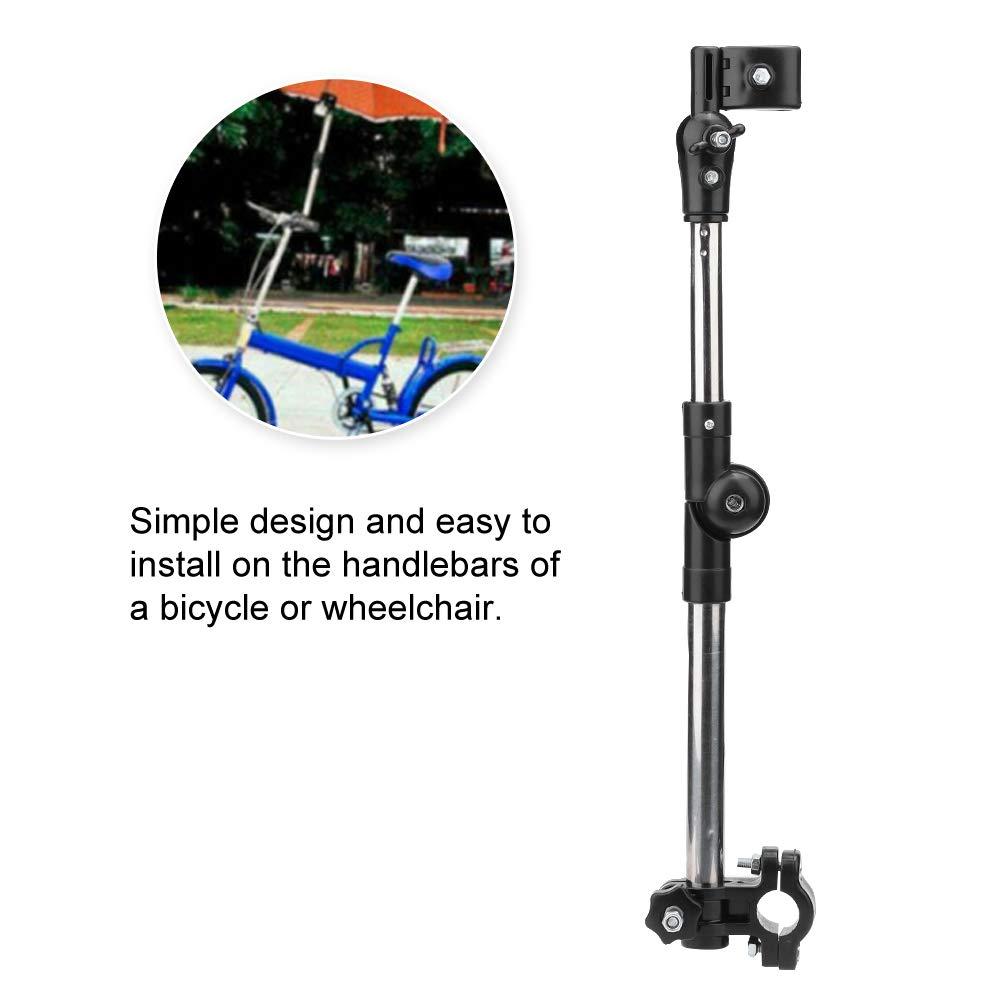 YUYTE Umbrella Clamp Holder Mount Stand, Wheelchair Stroller Umbrella Wheelchair Umbrella Holder Wheelchair Umbrella Clamp Wheelchair Accessory Wheelchair Clamp Supporter Connector