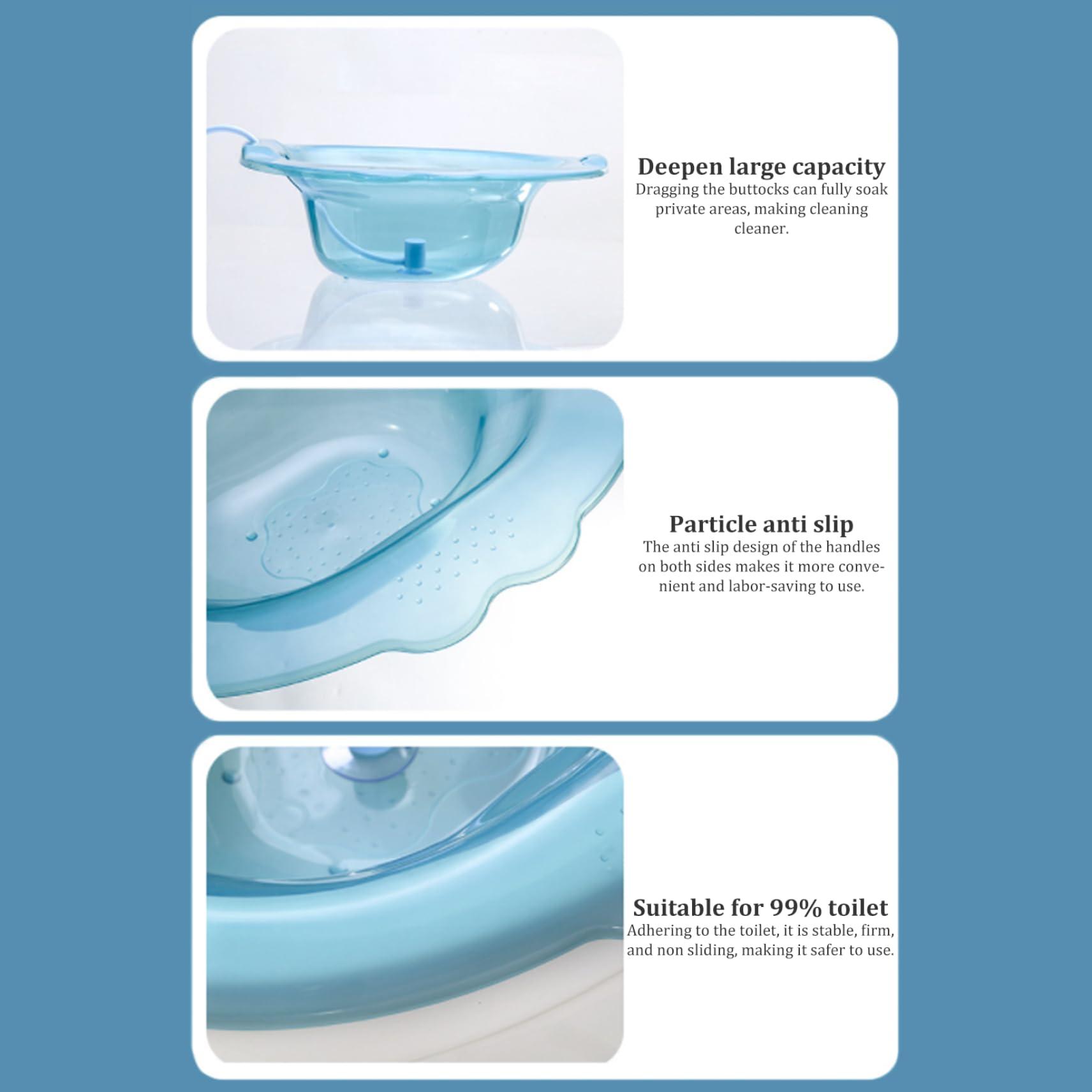 CurcKua Travel Bidet Portable Bidet Bidet Attachment For Toilet Portable Bidet For Toilet Sitz Bath Portable Over The Toilet Portable Bidet with Flusher Anti-Overflow Large-Capacity Bidet Attachment for Hemo