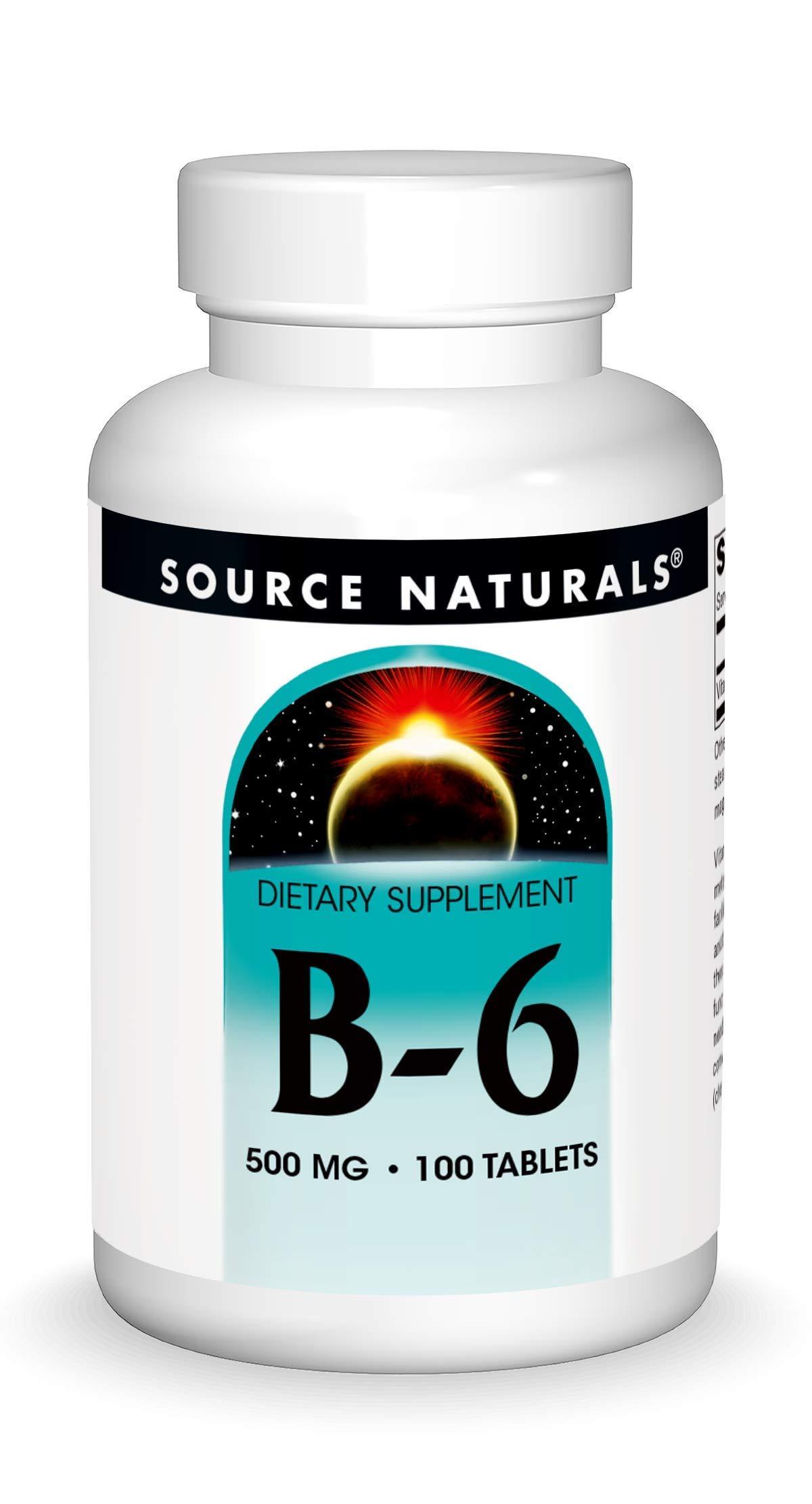 Source Naturals Source Naturals Vitamin B-6, Immune System Support* -500 mg, 100 Tablets