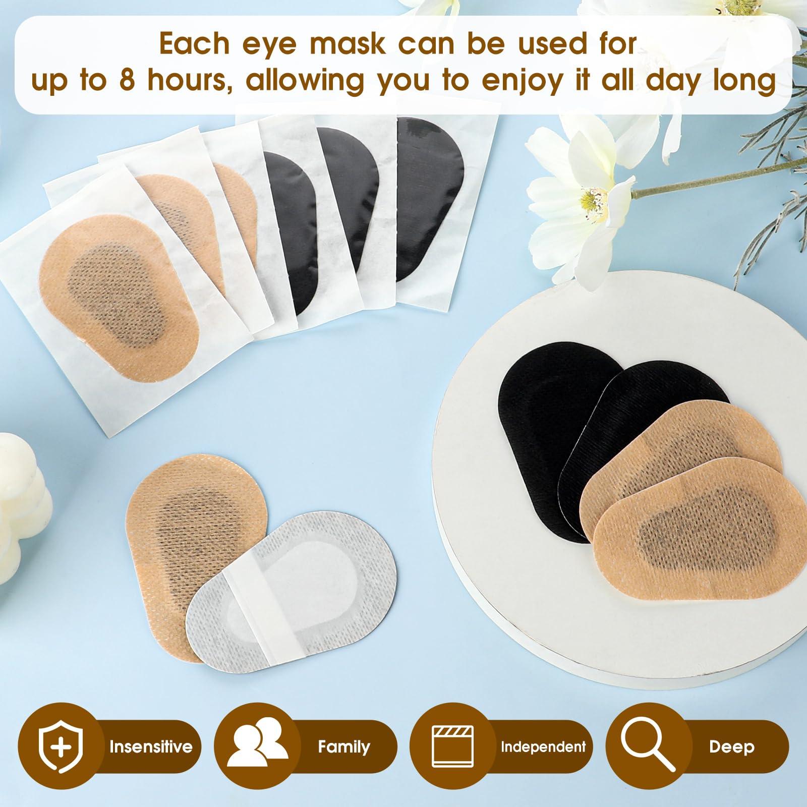 WY LIGHTING LEVEL 30 Pcs Adhesive Eye Patches Light Blocking Disposable Eyepatch Sticker Breathable Non-Woven Cotton Eye Shield Tape Easy Peeling Latex Free Eyecare Bandages Fatigue 3 2 Inches