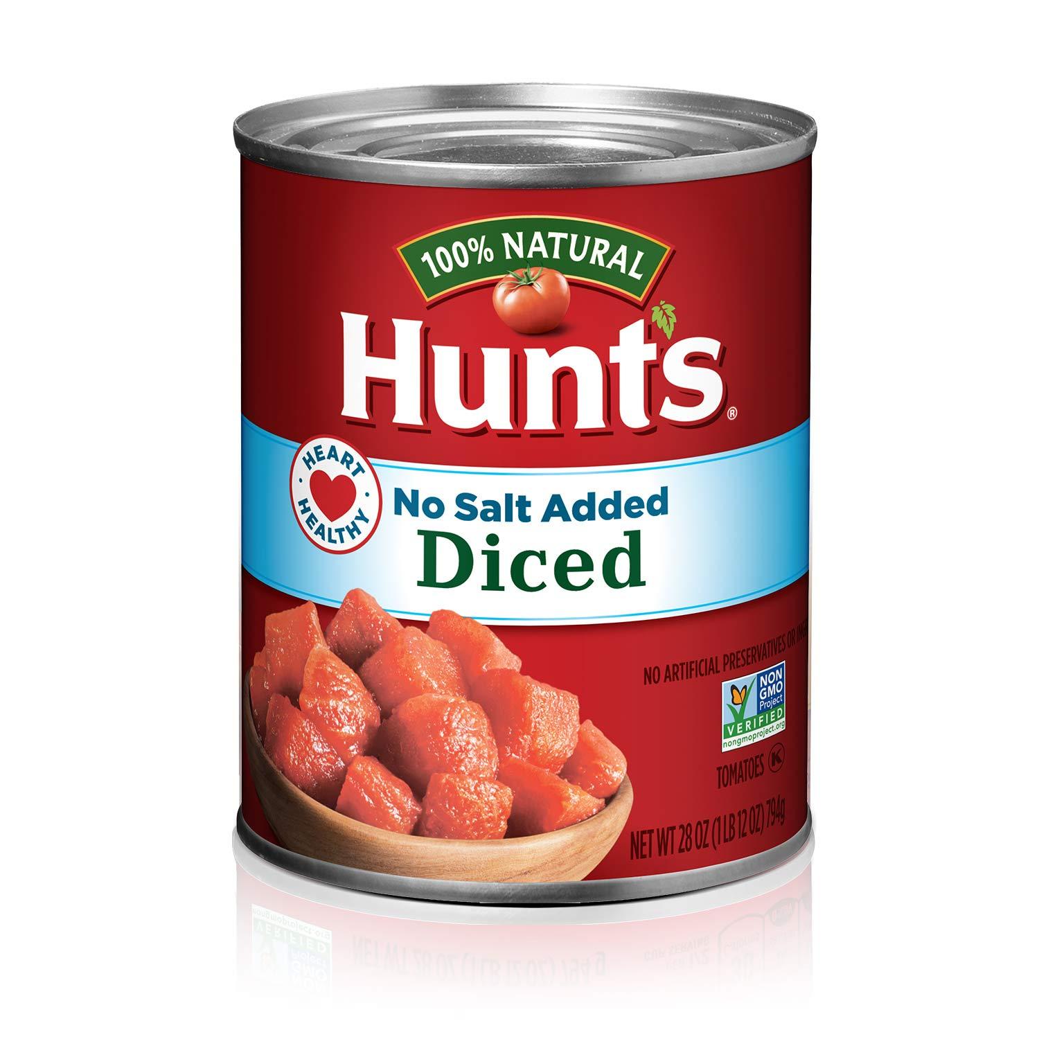 Hunt's Hunt\'s Diced Tomatoes No Salt Added, 28 oz