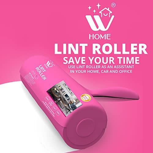 WBM Home WBM Lint Roller Refills, Extra Sticky Lint Remover for Pet Hair, Best for Couch, Clothes & Furniture, Lint Remover, Pack of 4, Total Sheets 240