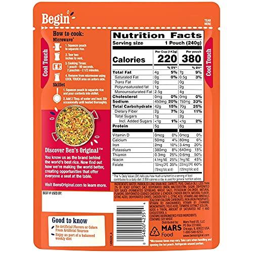 BEN'S ORIGINAL BEN'S ORIGINAL Ready Rice Fried Flavored Rice, Easy Dinner Side, 8.5 OZ Pouch (Pack of 12)