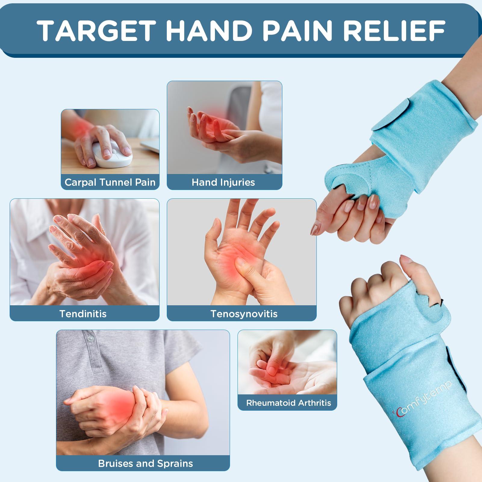 Comfytemp Comfytemp Extra Large Knee Ice Pack Wrap and Wrist Ice Pack Wrap for Carpal Tunnel Relief Bundles