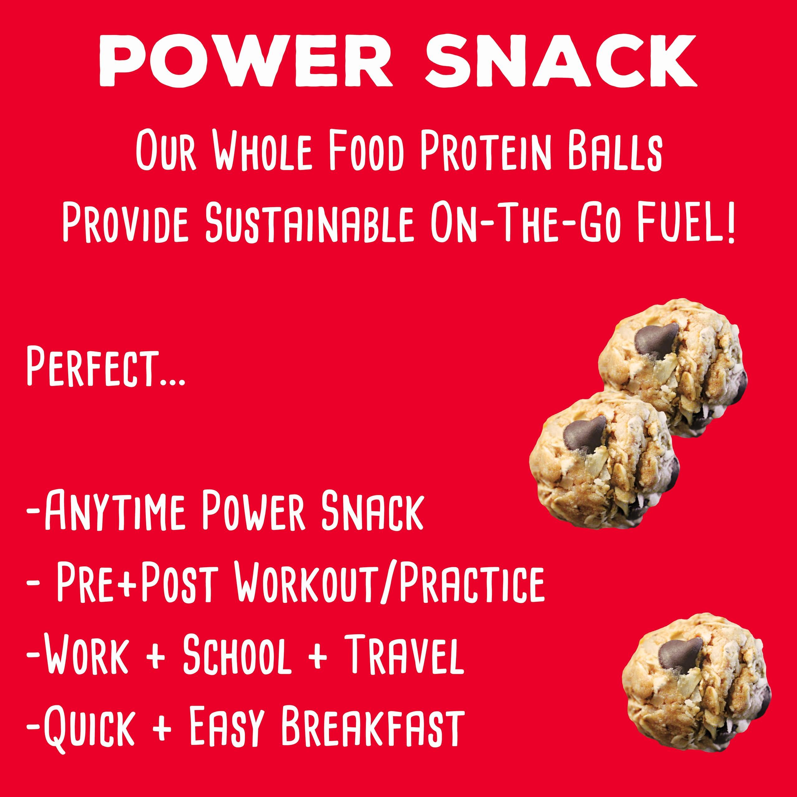 simplyFUEL simplyFUEL Whole Food Protein Balls with Probiotics - Chocolate Coconut Peanut Butter Snacks - 8g Protein Snack - Gluten Free Energy Balls (1 Pack of 12 Balls)