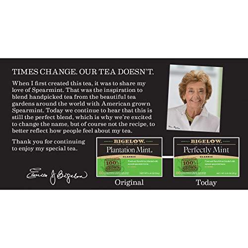 Bigelow Tea Bigelow Perfectly Mint Black Tea, Caffeinated, 20 Total Tea Bags