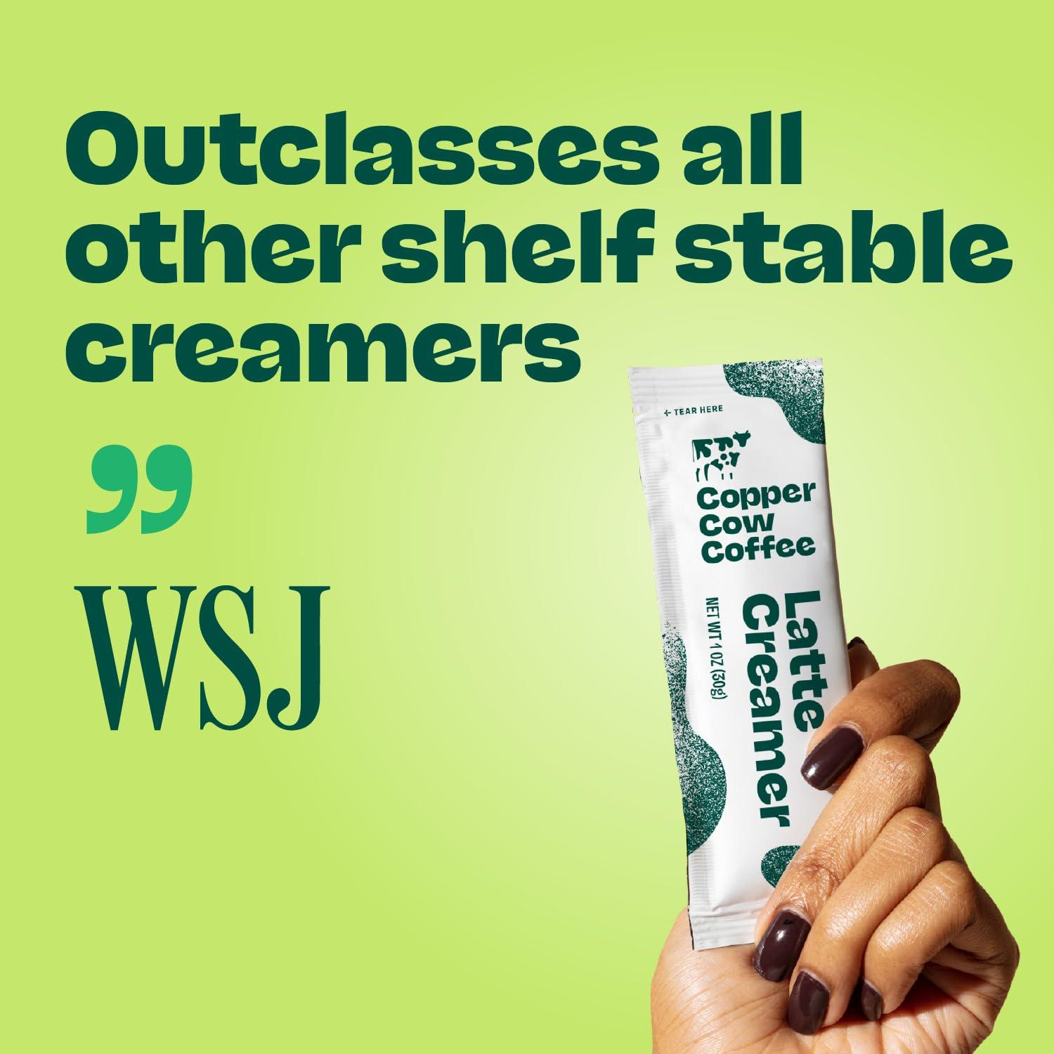 Copper Cow Coffee Copper Cow Coffee California Sweetened Condensed Milk Creamers – Single-Serve and All-Natural Pre-Filled Packets – (25 Pack)