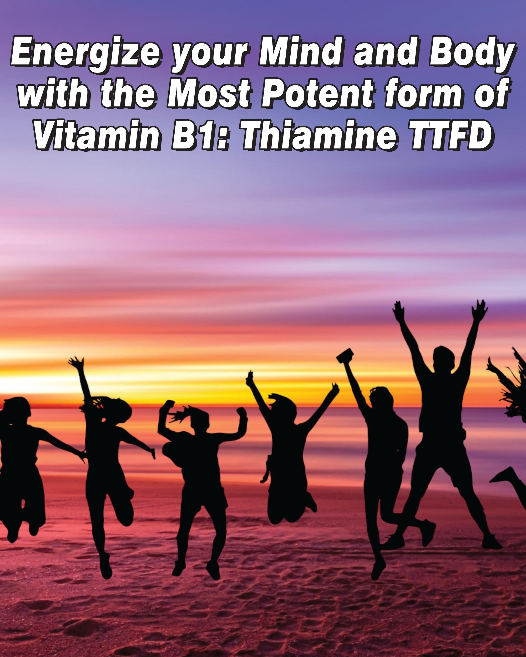 The One Pill Integrative Healing The One Pill Integrative Healing Vitamine B1 Thiamine TTFD, Thiamine Tetrahydrofurfuryl Disulfide, 50mg-250Capsules,Vegan,Non GMO,No Artificial fillers or sterate additives.