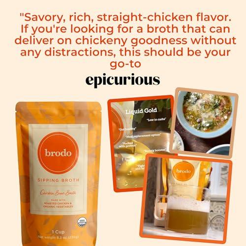 Brodo Brodo Chicken Broth (8.3 Ounce (Pack of 6), Organic Chicken)