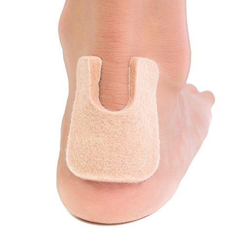 ZenToes ZenToes U-Shaped Felt Callus Pads | Protect Calluses from Rubbing on Shoes | Reduce Foot and Heel Pain | Pack of 24 1/8” Self-Stick Pedi Cushions