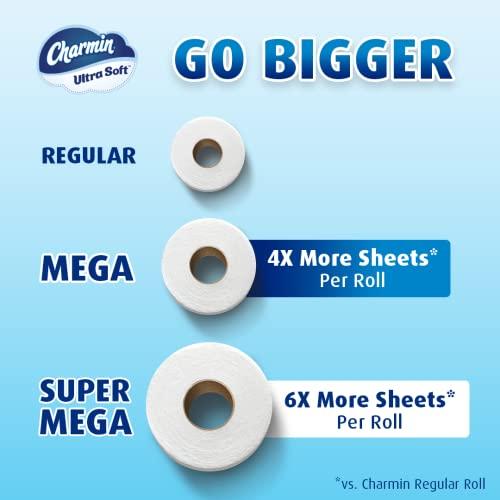 Charmin Charmin Ultra Soft Toilet Paper, 12 Mega Rolls = 48 Regular Rolls