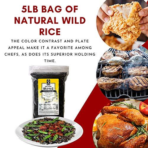 Goose Valley Goose Valley Natural Wild Rice - Family Reserve 5 lbs (Pack of 2) - Variety of Jumbo High Fiber and High Protein Whole Grain Rice for Healthy Heart