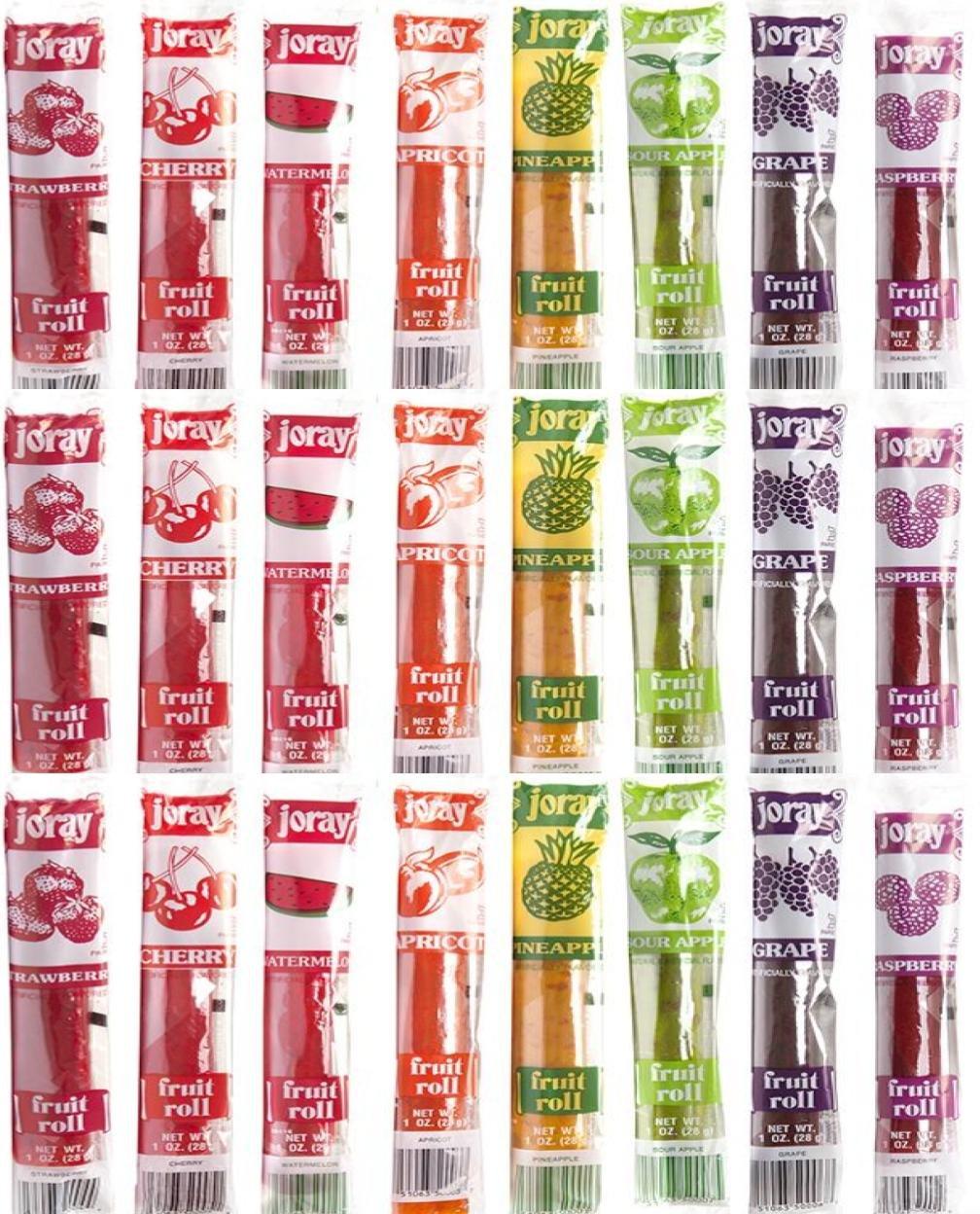 Joray Joray fruit Roll Variety Pack (8 flavors) 24-count, .75 ounce package