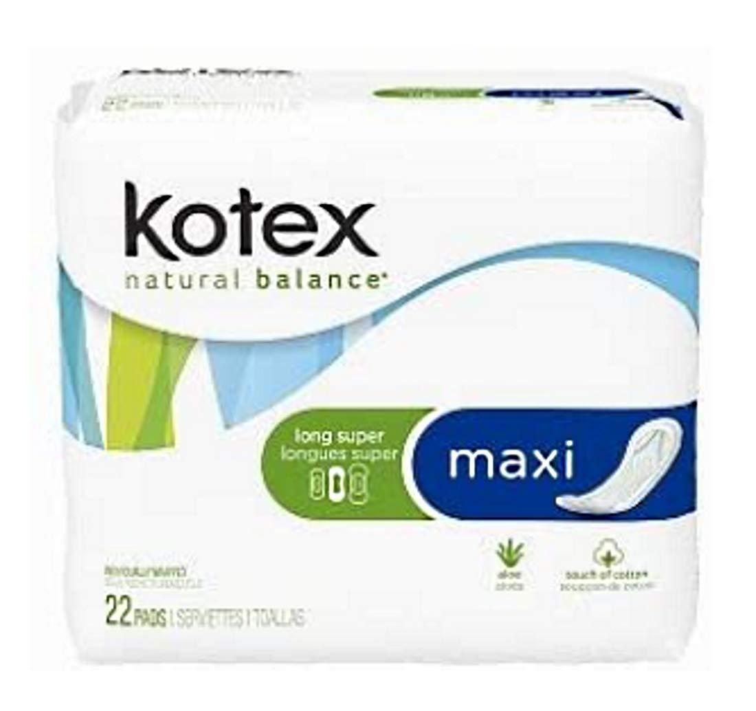 Kotex U by Kotex Security Maxi Feminine Pads, Heavy Absorbency, Unscented, 22 Count