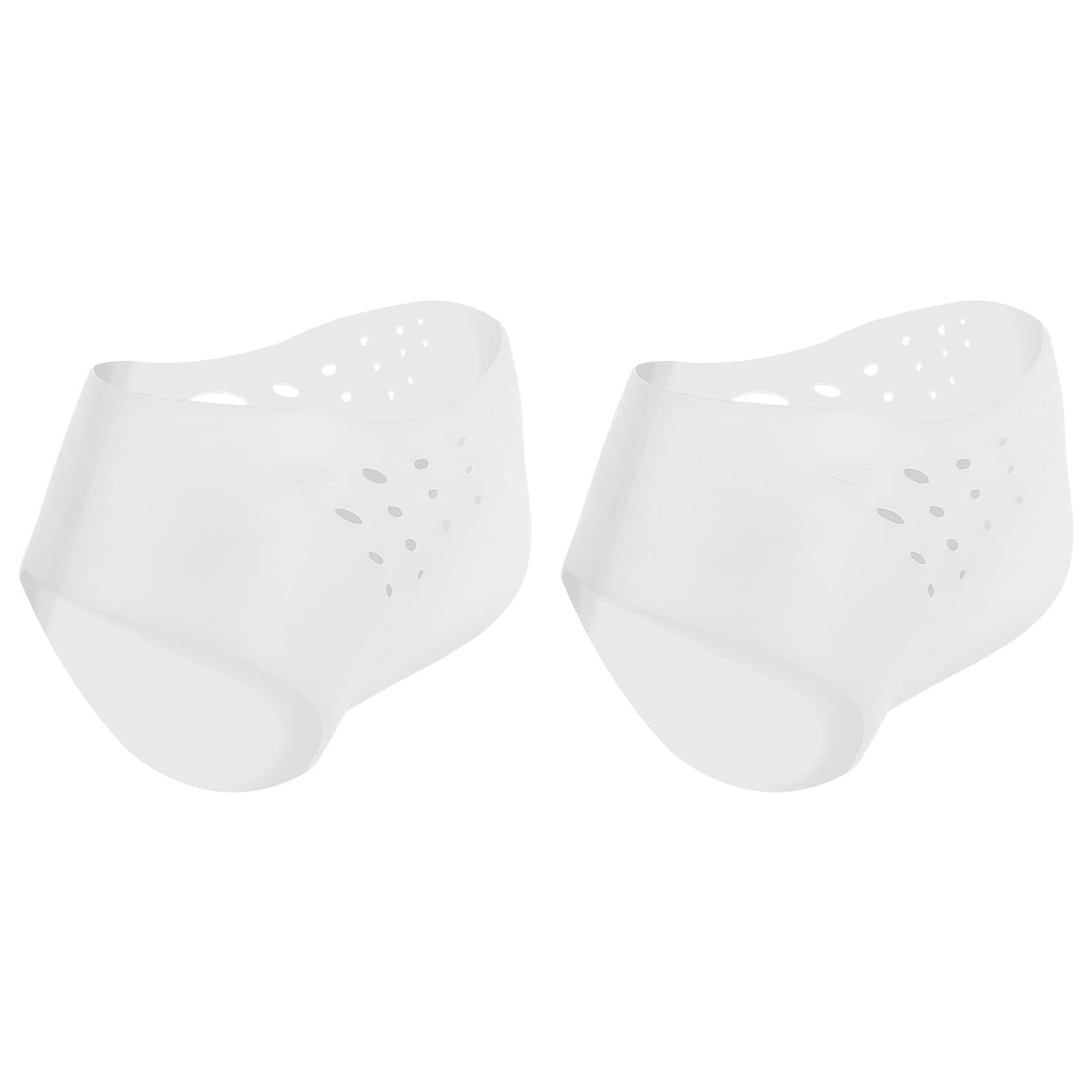 EXCEART 1 Pair Invisible Height Increase Insole, Silicone Heel Protector Invisible Heel Lift Shoe Insoles, Inserts Silicone Heightening Insoles for Men and Women Half Shoe Pad