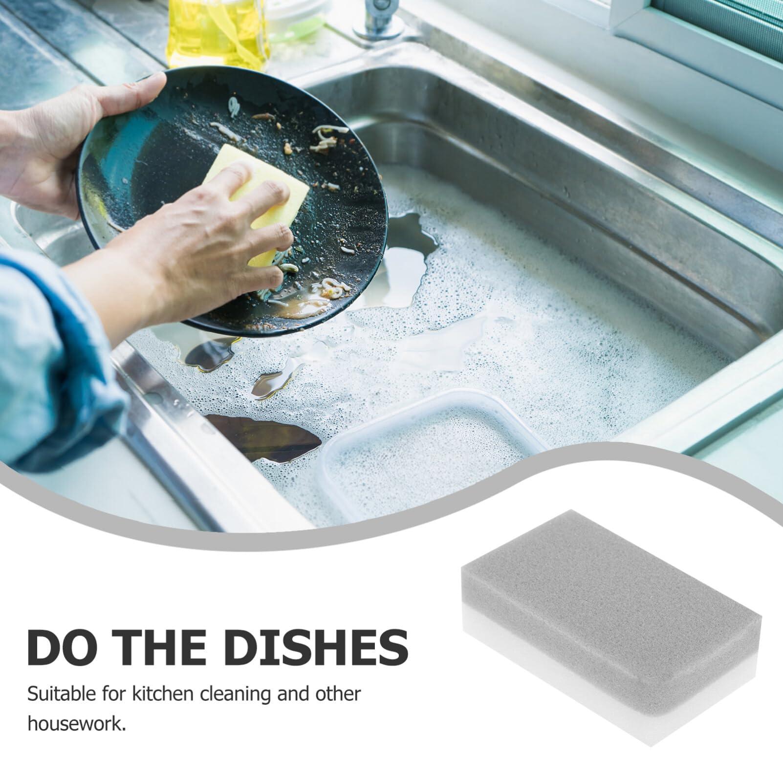 Homoyoyo Homoyoyo Dish Cleaning Sponge 10pcs Durable Scrub Scouring Sponges Water Absorbing Kitchen Cleaning Sponge for Kitchen Household