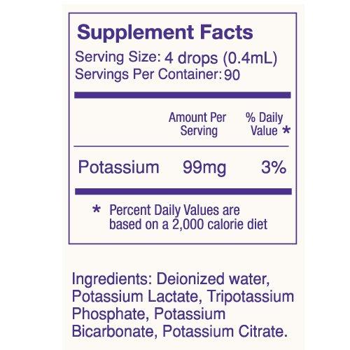 Alkazone ALKAZONE Liquid Potassium+ | Liquid Supplements Have Faster Absorption Rate | Concentrated | Easiest Way to take Potassium | Tasteless Flavorless | 1.25 Oz, Clear, Pack of 1