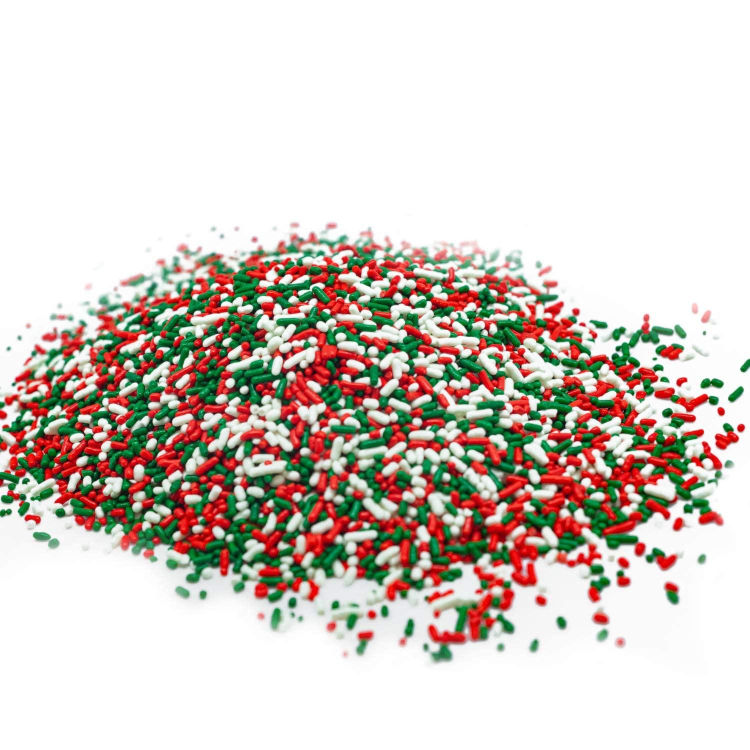 Sprinkle Me This Christmas Sprinkles - Holiday Sprinkles For Baking And Decorating - A Variety Of Bulk Sprinkles Sure To Fit Every Baking Need For The Holidays - 4 Ounce Variety (Christmas Jimmies)