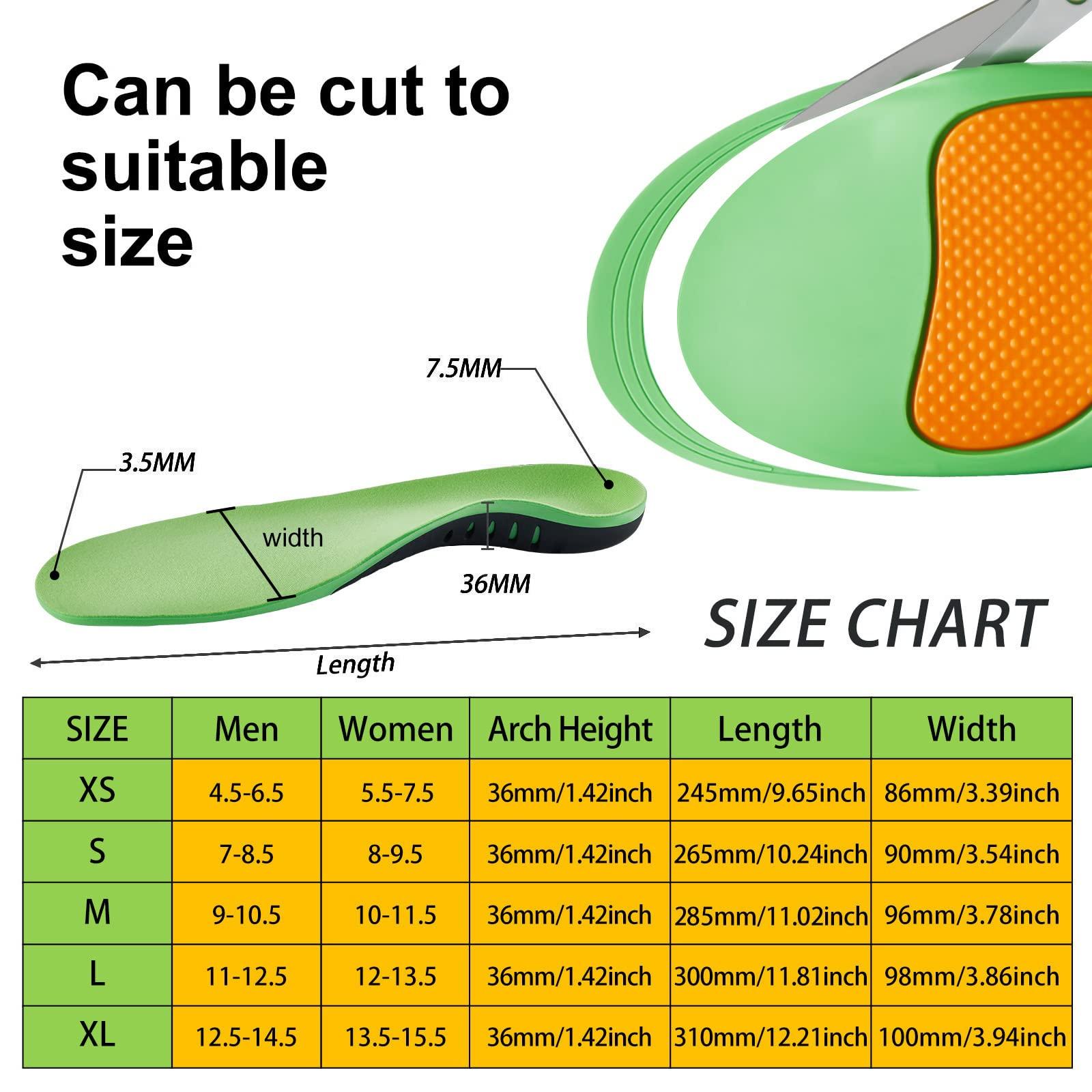 DONQE Arch Support Insoles (220+lbs) Plantar Fasciitis relief Insoles for Flat Feet, Work Boot Insoles, Memory Foam Shoe Inserts for Running and Hiking, Gel Orthotic Insoles for Men & Women