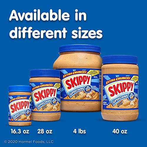 SKIPPY SKIPPY Reduced Fat SUPER CHUNK Extra Crunchy Peanut Butter Spread, 16.3 Ounce